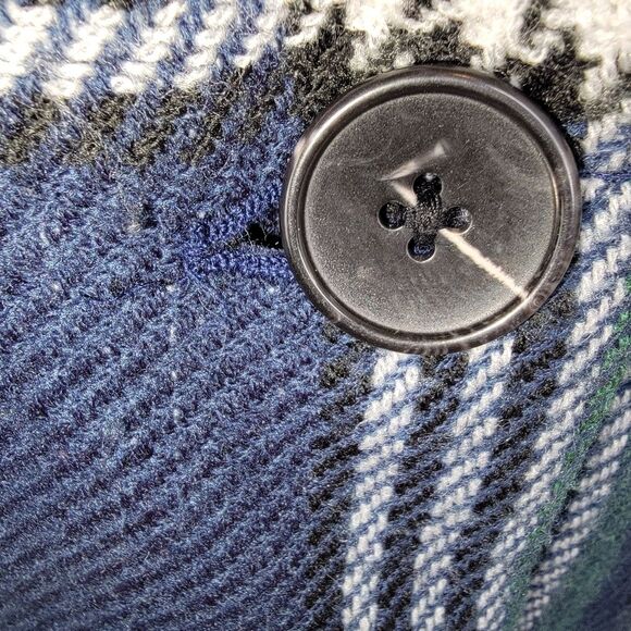 Susina Women's Plaid & Herringbone Long Coat Jacket Plus Size 1X - Picture 4 of 7